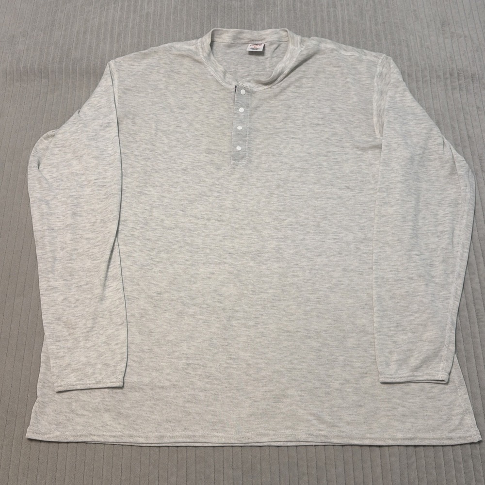 Vintage Patagonia Capilene Snap Pullover USA Made White Thermal Base Layer Large